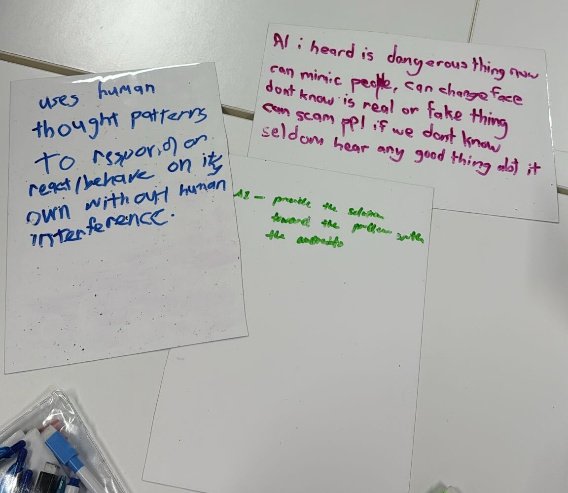 Participant thoughts on what is AI