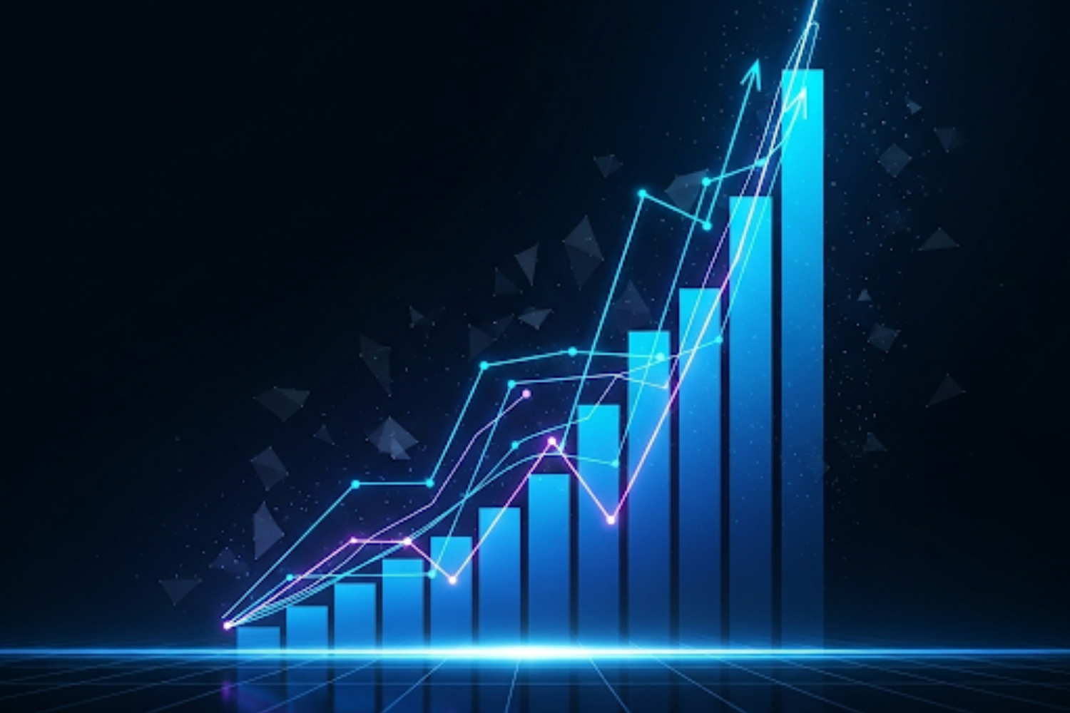 generate image to illustate scaling (maybe a cool upward graph)