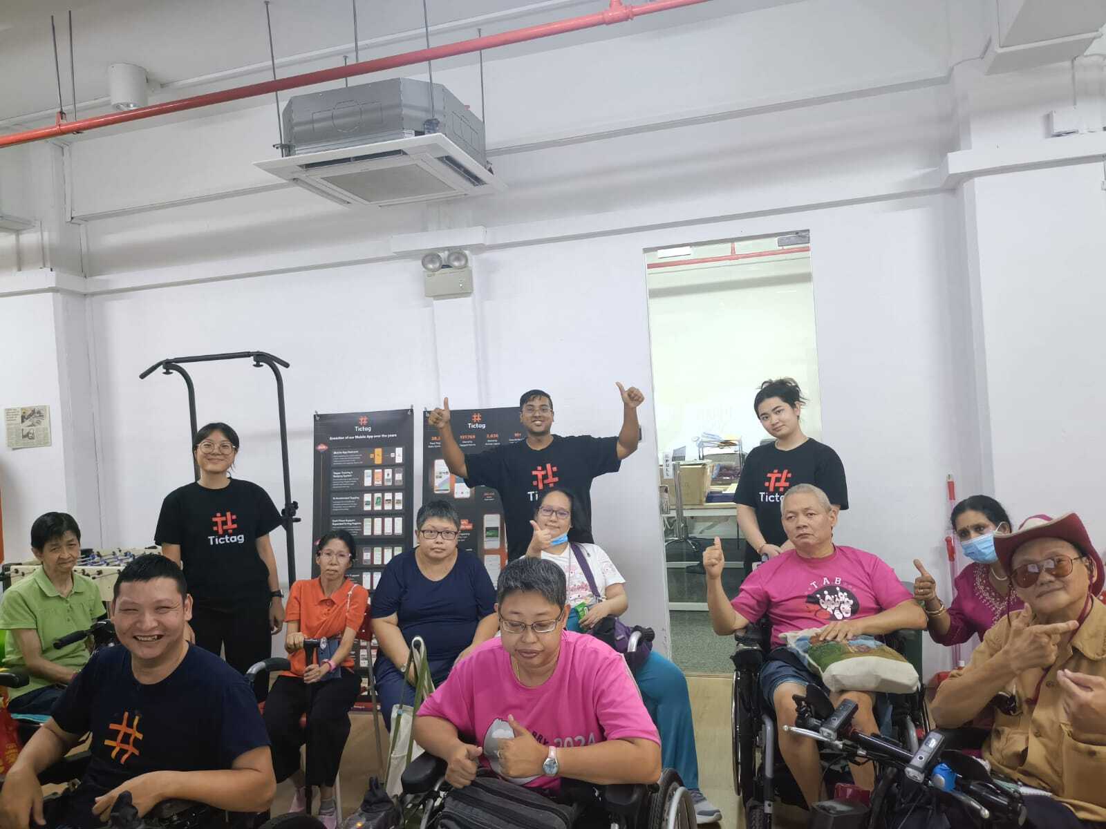 Tictag team and Friends of the Disabled (FOD)